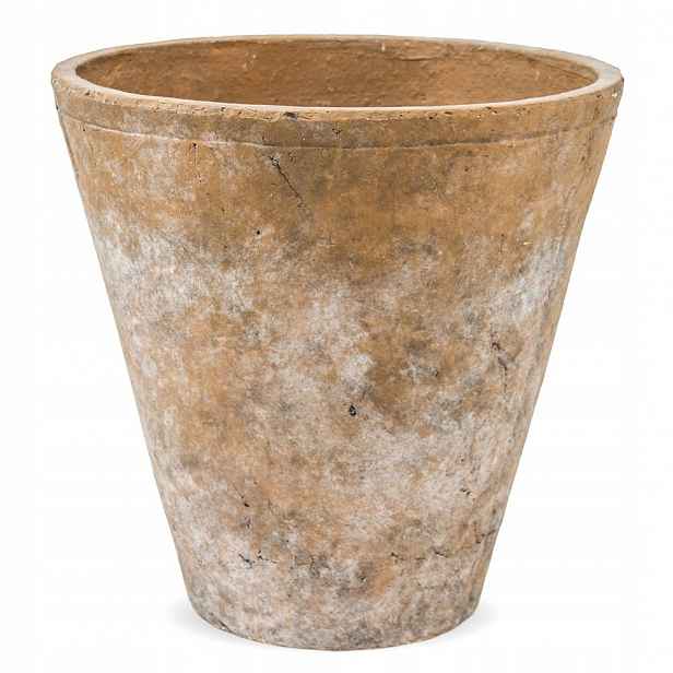 Květináč Obal Na Květináč Cihlový 25x25 cm Oranžový Antický Starý Retro