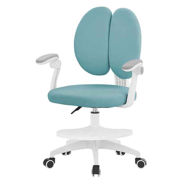 ML-DESIGN DĚTSKÁ ŽIDLE K PSACÍMU STOLU, petrolová, 95–107 cm, z polyesteru