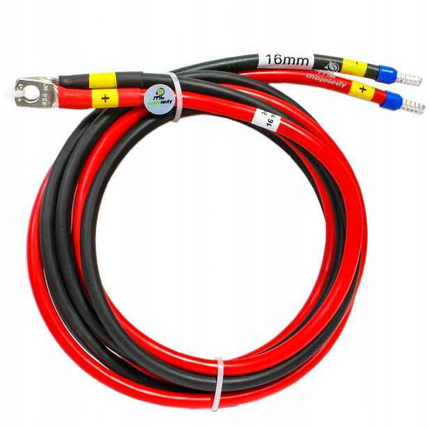 150 cm dlouhý kabel Lgy 16 M8 pro akumulátory a invertor