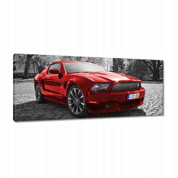 Obrazy 100x40 Červený Ford Mustang Usa