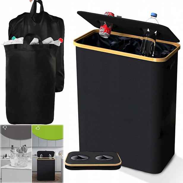 Koš Nádoba 140 L Na Láhve Plechovky Recyklace Pro Třídění Odpadu Taška