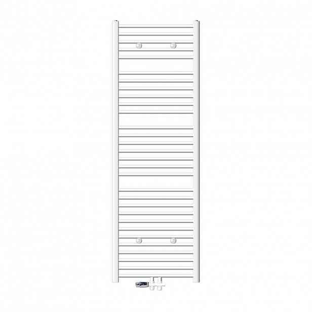 LuxeBath KOUPELNOVÝ radiátor Sahara 600 x 1800 mm, bílý, rovný, s průchozím ventilem