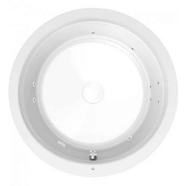 Masážní vana Polysan Oblo 165x165 cm Active Hydro akrylát levá i pravá 72840.1010