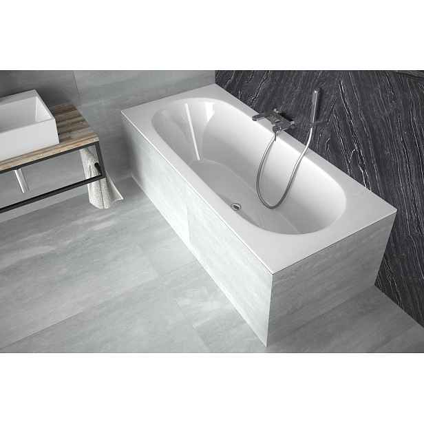 BESCO Olsen Spa  VITAE VANVITAE180SLIM+OLVPINOZSTELWD - Obdélníková vana VITAE SLIM