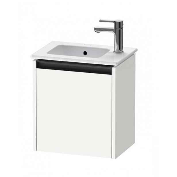Duravit Ketho.2 - Umyvadlová skříňka 44x41x29 cm, 1 dvířka, panty vlevo, matná bílá K25060L18180000