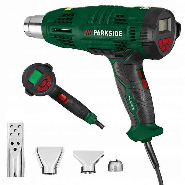 Horkovzdušná Pistole Parkside Phlgd 2000 W Sada Foukač 4 Trysky