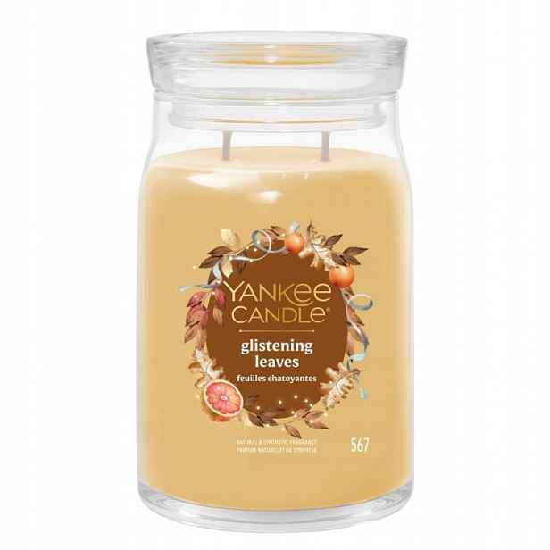 Yankee Candle Glistening Leaves velká vonná svíčka 567 g