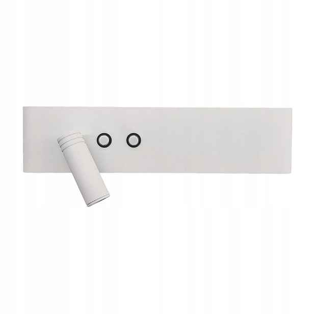 Nástěnné svítidlo na čtení Led 10w+3w bílé, levé, neutrální Milagro