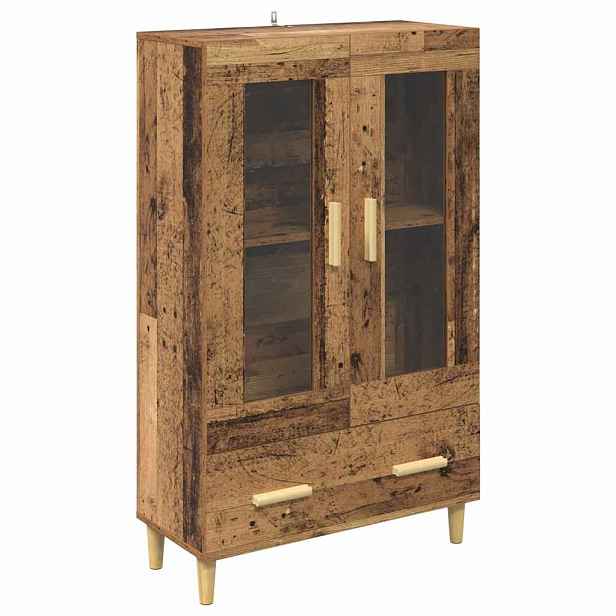 vidaXL Vysoký bufet Staré dřevo 70 x 31 x 115 cm Kompozitní dřevo