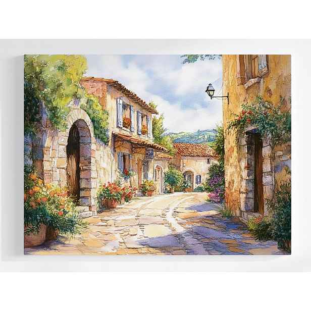 Plakát Středomořské Městečko Jižní Ulice 100x75