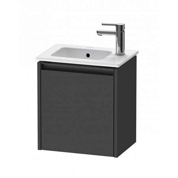 Duravit Ketho.2 - Umyvadlová skříňka 44x41x29 cm, 1 dvířka, panty vpravo, grafit mat K25060R49490000