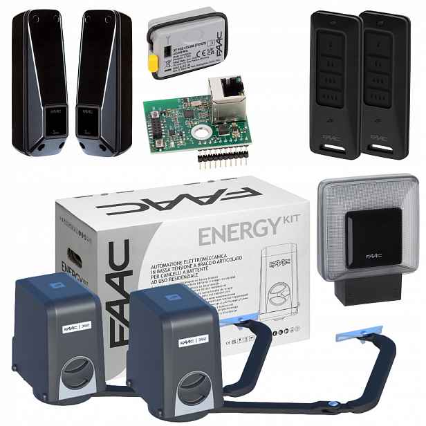 Faac Energy+ Xwbl- WiFi Lan+ Lampa+ Pilot 2ks pohon dvoukřídlé brány