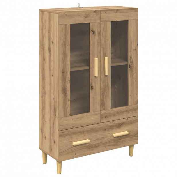vidaXL Vysoký bufet Artisanový dub 70 x 31 x 115 cm Kompozitní dřevo