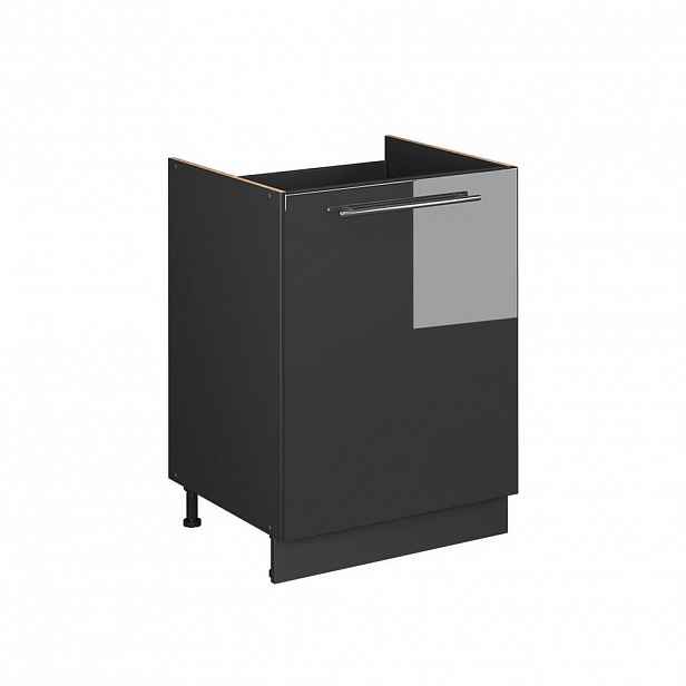 Vicco SKŘÍŇKA POD DŘEZ Fame-Line, Antracitový vysoký lesk/Antracit, 60 cm