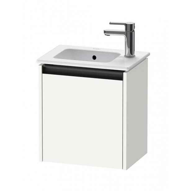 Duravit Ketho.2 - Umyvadlová skříňka 44x41x29 cm, 1 dvířka, panty vpravo, lesklá bílá K25060R22220000