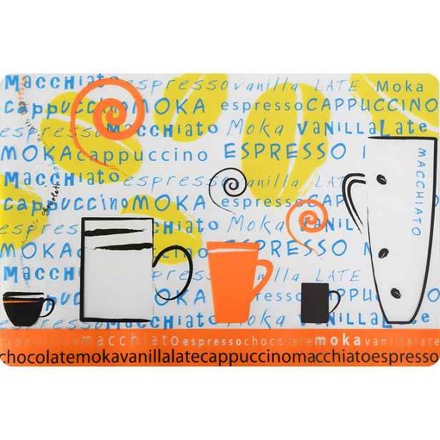 Prostírání ESPRESSO 30x44 cm, silikonové průhledné, Mybesthome