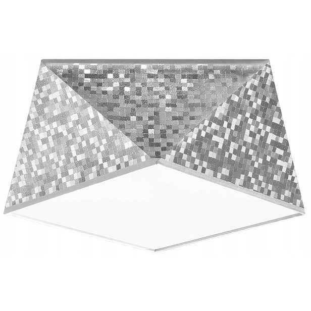 Sollux Stropní svítidlo stropní svítidlo bílá stříbrná moderní 30 cm do předsíně