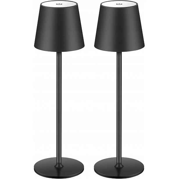 Bezdrátová stolní Led lampa Liyabber dotyková, stmívatelná, 2 ks reg9