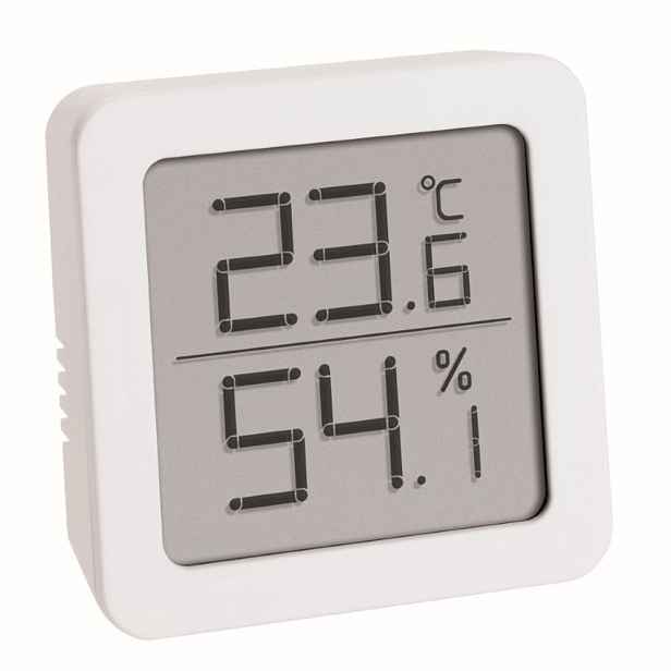 Digitální teploměr s vlhkoměrem TFA 30.5051.02 - bílý