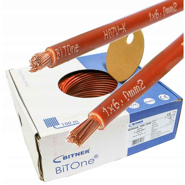 Kabel Lgy 6 hnědý Bitone 100 m