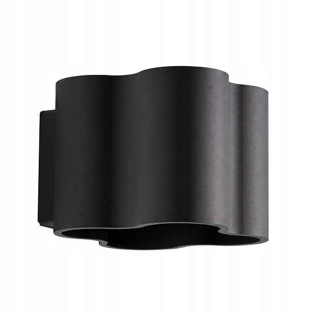 Sollux Lighting nástěnné svítidlo Ovio černé obláček 1xG9 8W hliník