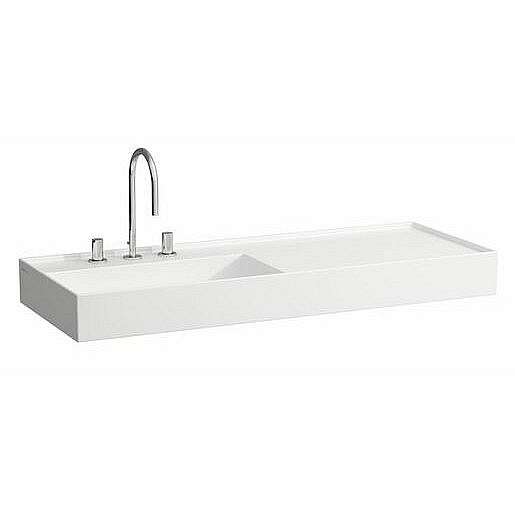Umyvadlo Laufen Kartell By Laufen 120x46 cm otvor pro baterii, bez přepadu H8133320001111