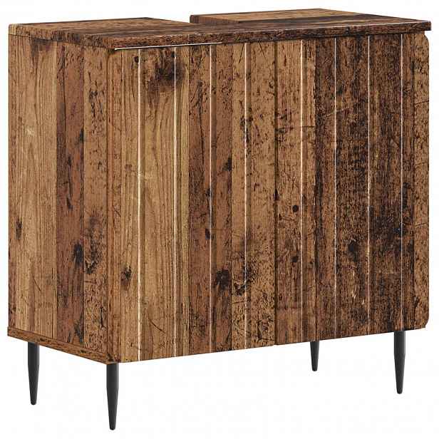 vidaXL Skříňka pod umyvadlo ZWOLLE Staré dřevo 59,5 x 31,5 x 59 cm