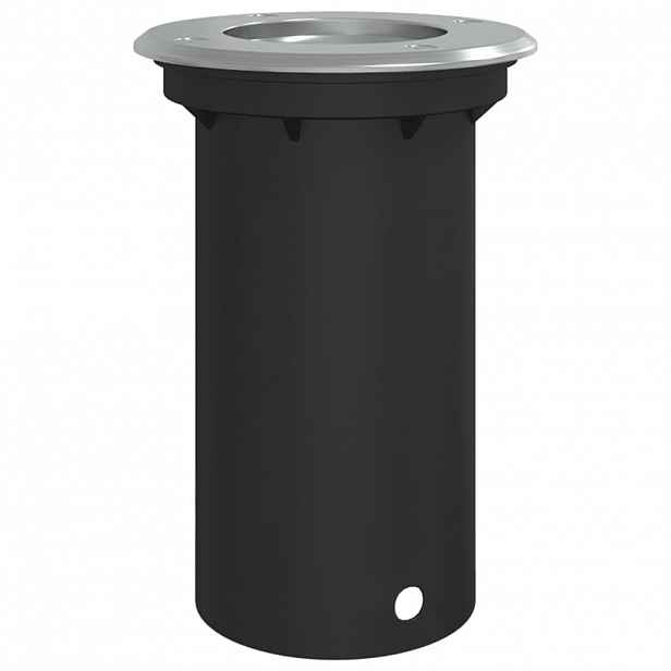 vidaXL Venkovní zemní svítidlo kulaté černé 10,5 x 10,5 cm litý hliník