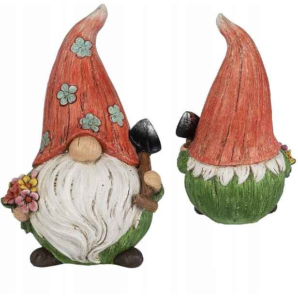 Zahradní Trpaslík Skřítek S Lopatou Do Zahrady 21 cm