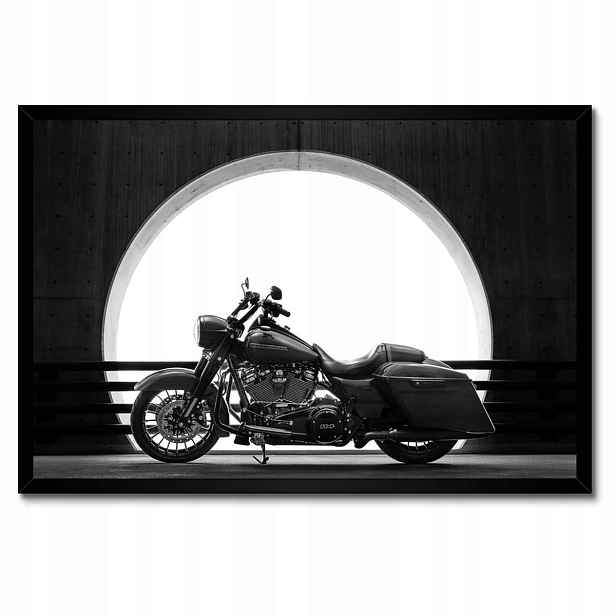 Plakáty v rámu 60x40 Harley Davidson Motocykl
