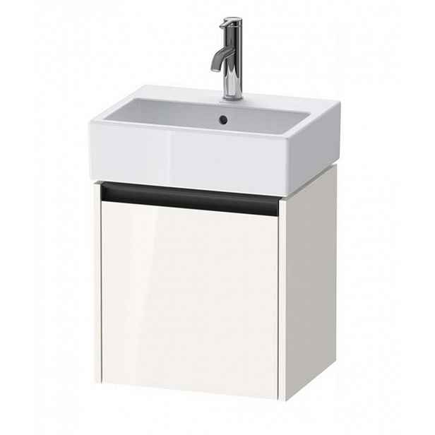 Duravit Ketho.2 - Umyvadlová skříňka 44x43x34 cm, 1 dvířka, panty vlevo, lesklá bílá K25070L22220000