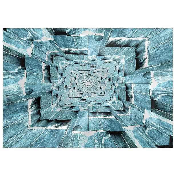 Fototapeta Tunel nekonečna geometrie abstrakce iluze 312x219 lepidlo
