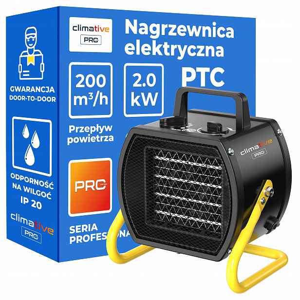 Keramický elektrický ohřívač 2 kW Ptc EHP-2 Pro termostat farelka