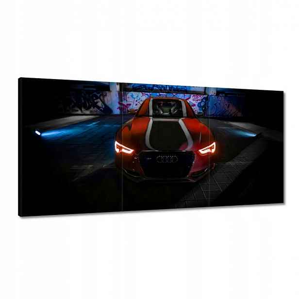 Obrazy 120x60 Červená Audica Audi