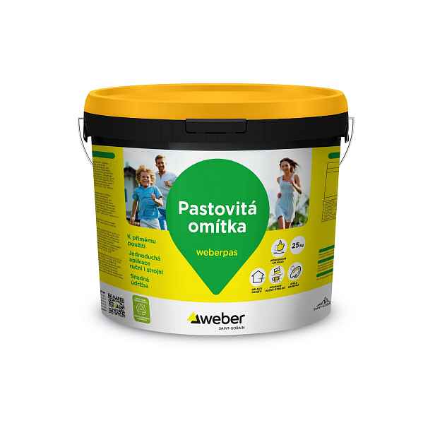 Omítka silikonsilikátová weberpas extraClean zrnitá 2 mm HN4D 25 kg