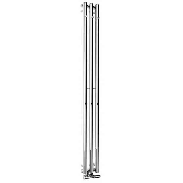 Sapho Pilon - Topné těleso 20x180 cm, 3x háček pro ručník, chrom IZ126T