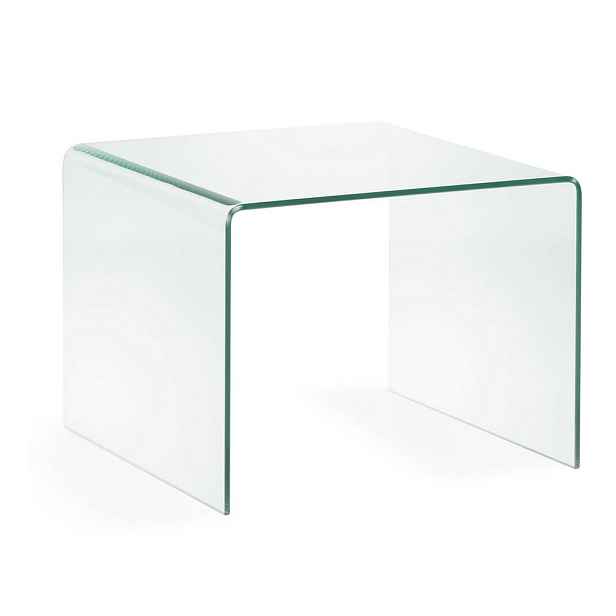 Skleněný odkládací stolek 60x60 cm Burano – Kave Home