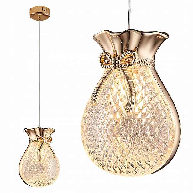 Toolight Závěsná Lampa LHJ107-1CP Zlatá
