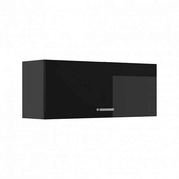 Vicco VĚŠÁK NA STĚNU R-Line, Černý vysoký lesk/Antracit, 100 cm Plochý