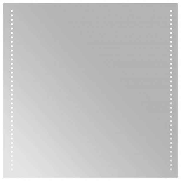 vidaXL LED koupelnové zrcadlo Transparentní 60 x 60 cm tvrzené sklo
