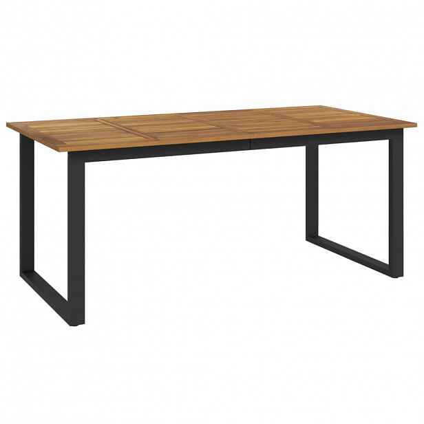 vidaXL Zahradní stůl s nohami ve tvaru U 180x90x75 cm masivní akácie
