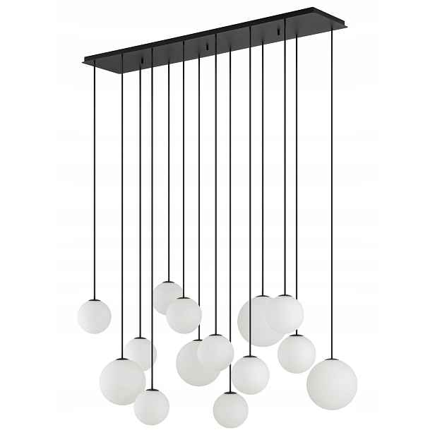 Závěsná Lampa Snowball černá 14xG9 130 cm stropní moderní obývací pokoj kuchyně