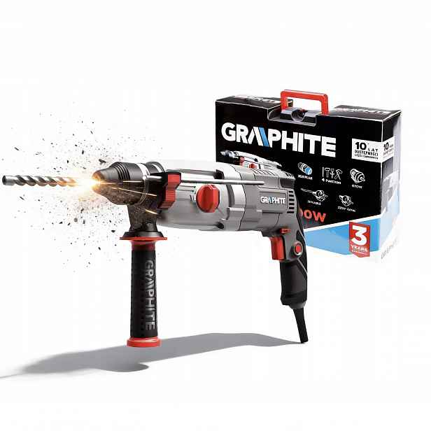 Graphite Vrtačka Sds+ 800W, kufr 2.8 J 58G538