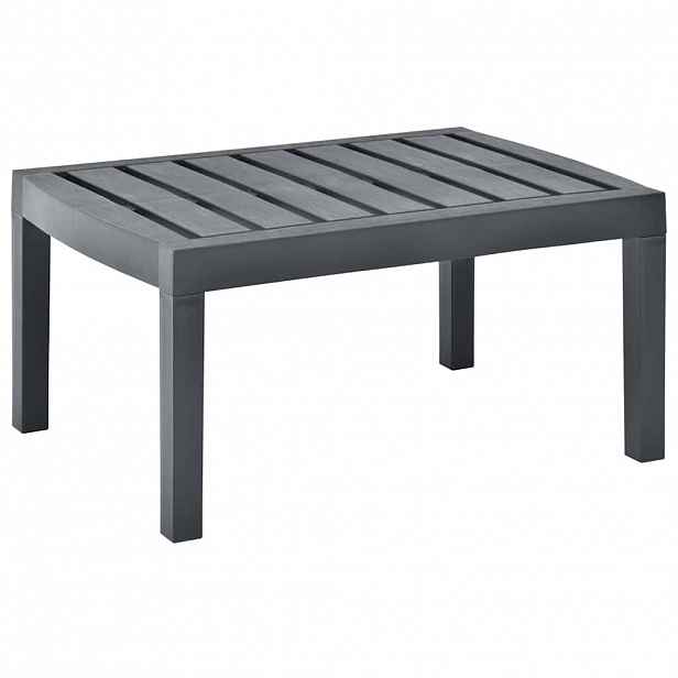 vidaXL Zahradní stolek antracitový 78 x 55 x 38 cm plast