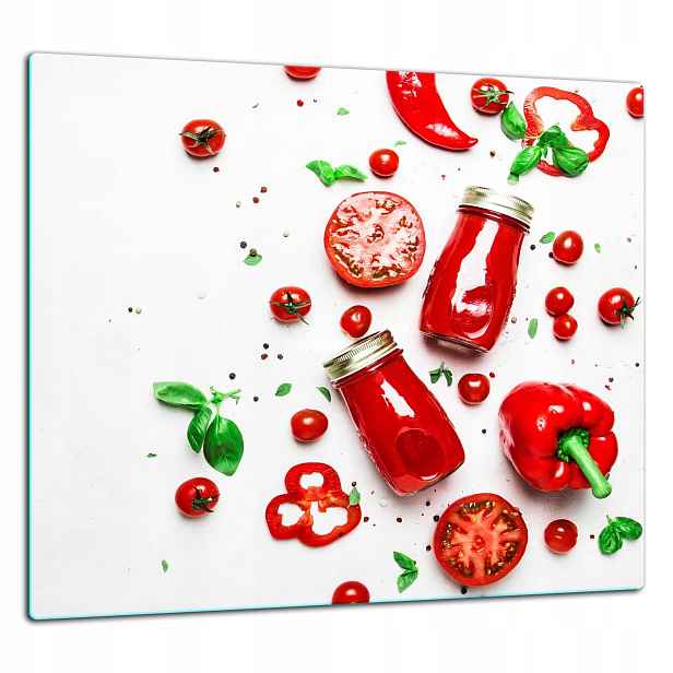 Skleněná Ochranná Deska Panel Lepidlo 65x60 Paprika