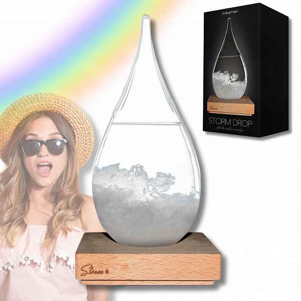 Chemický Barometr Storm Glass Bouřková Kapka Globus Dárek