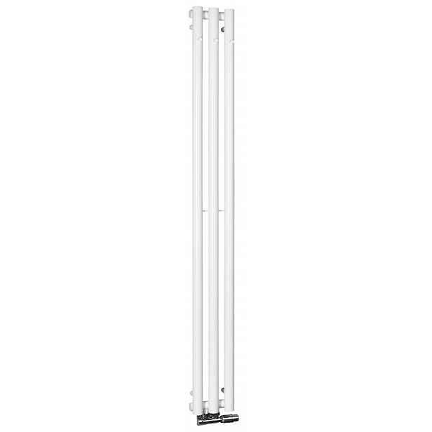 Sapho Pilon - Topné těleso 20x180 cm, 3x háček pro ručník, matná bílá IZ127T