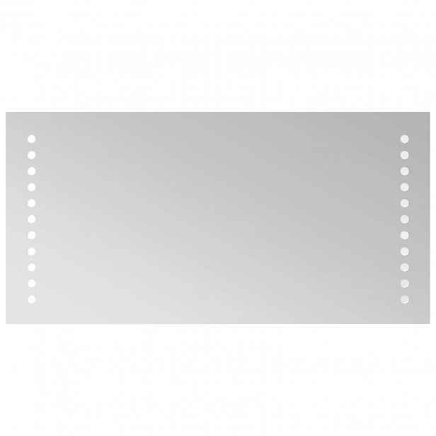 vidaXL LED koupelnové zrcadlo Transparentní 40 x 20 cm tvrzené sklo