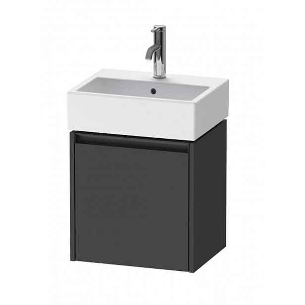 Duravit Ketho.2 - Umyvadlová skříňka 44x43x34 cm, 1 dvířka, panty vpravo, grafit mat K25070R49490000