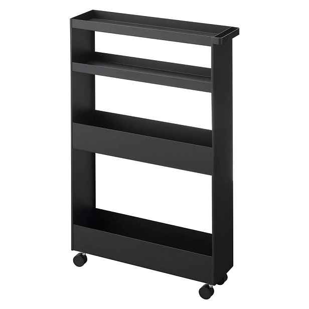 Matně černý ocelový koupelnový regál 48x80,5 cm Tower – YAMAZAKI